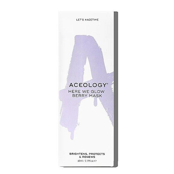 NIB Aceology Here We Glow Berry Mask 65ml/2.19oz - Picture 1 of 7